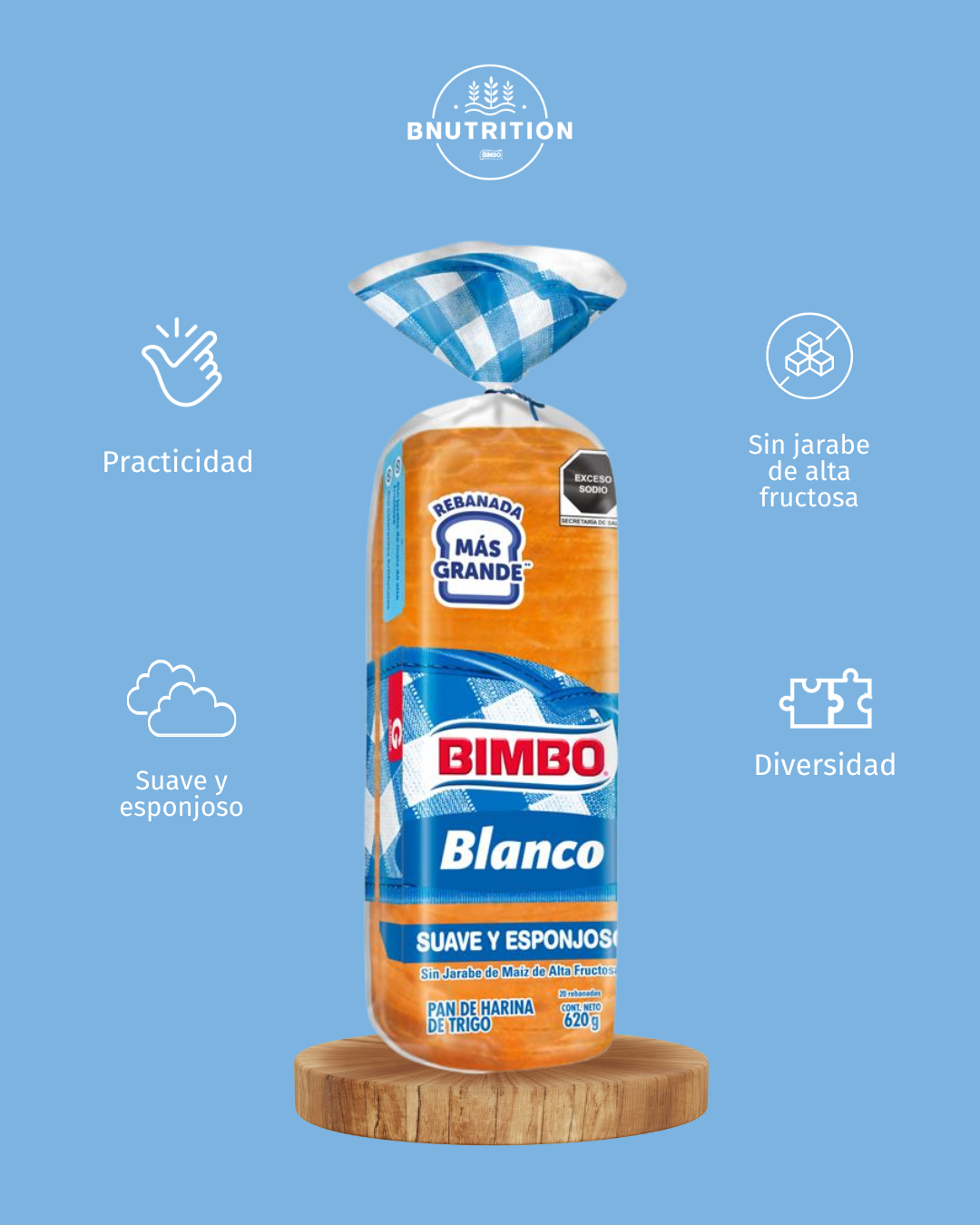 Hablemos de pan bimbo blanco