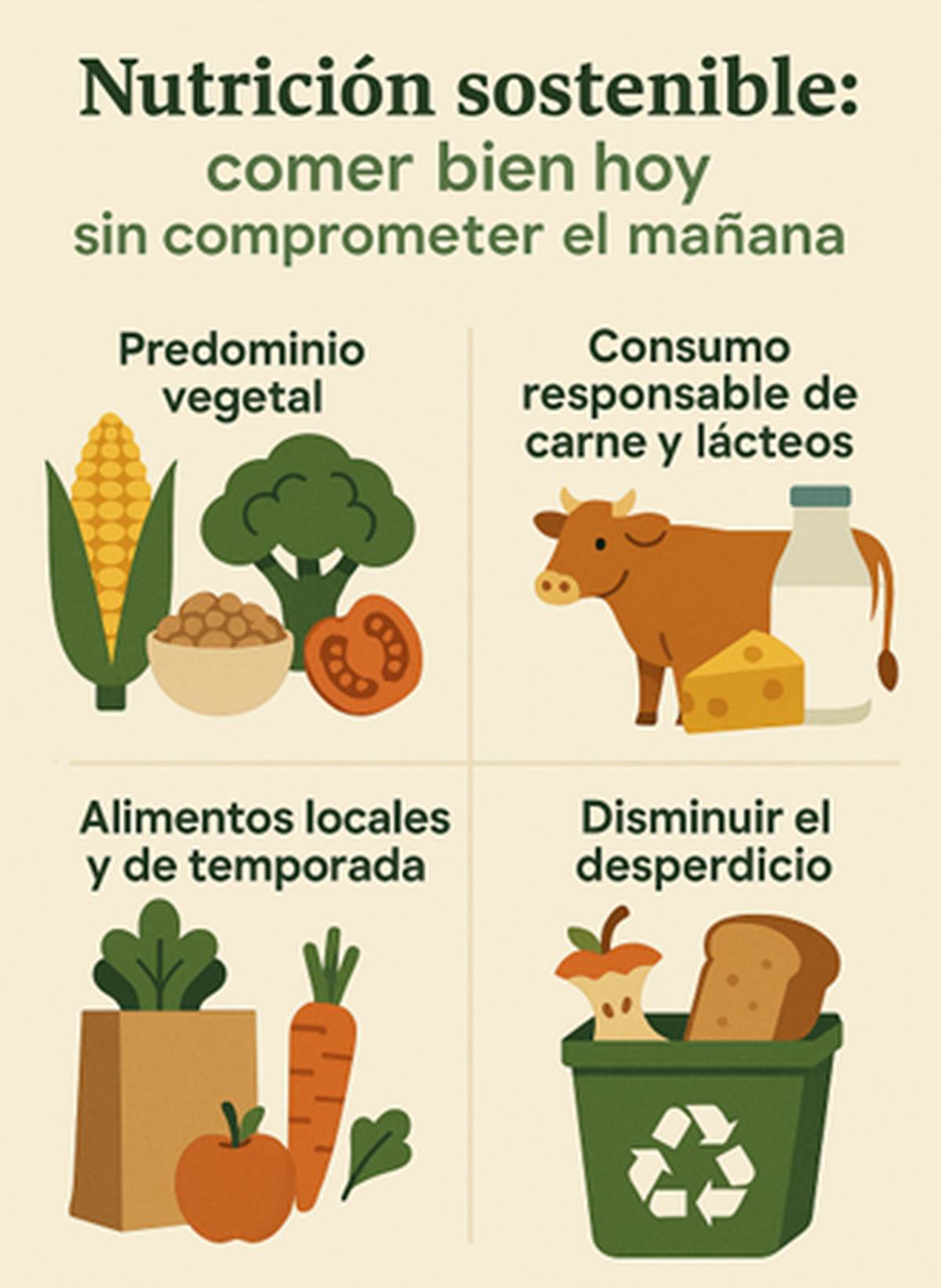 Principios de una alimentación sostenible