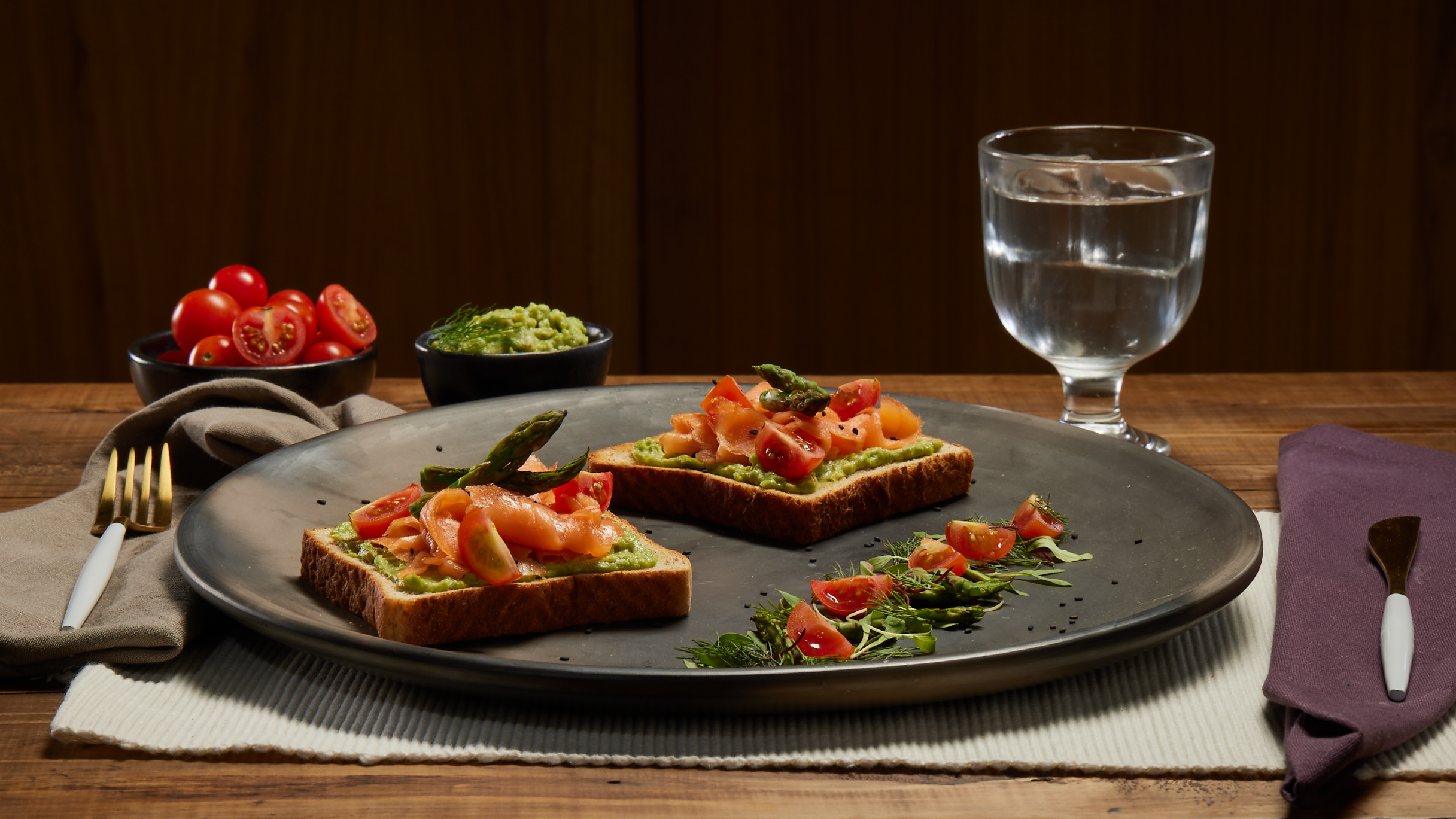 Tostada de pan integral