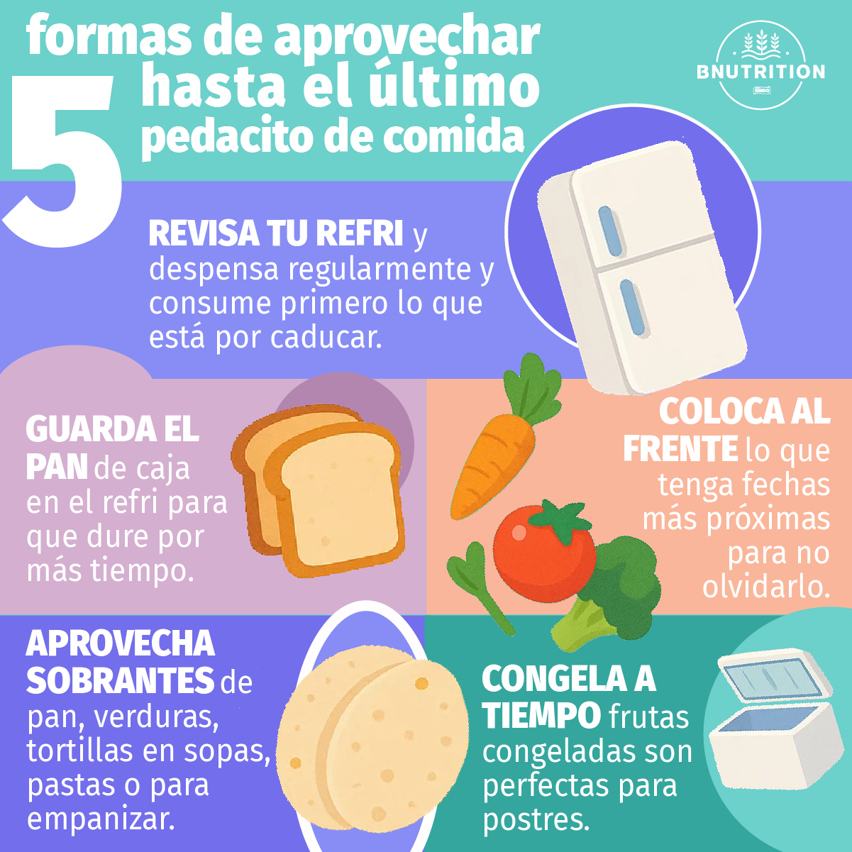 formas de aprovechar restos de comida
