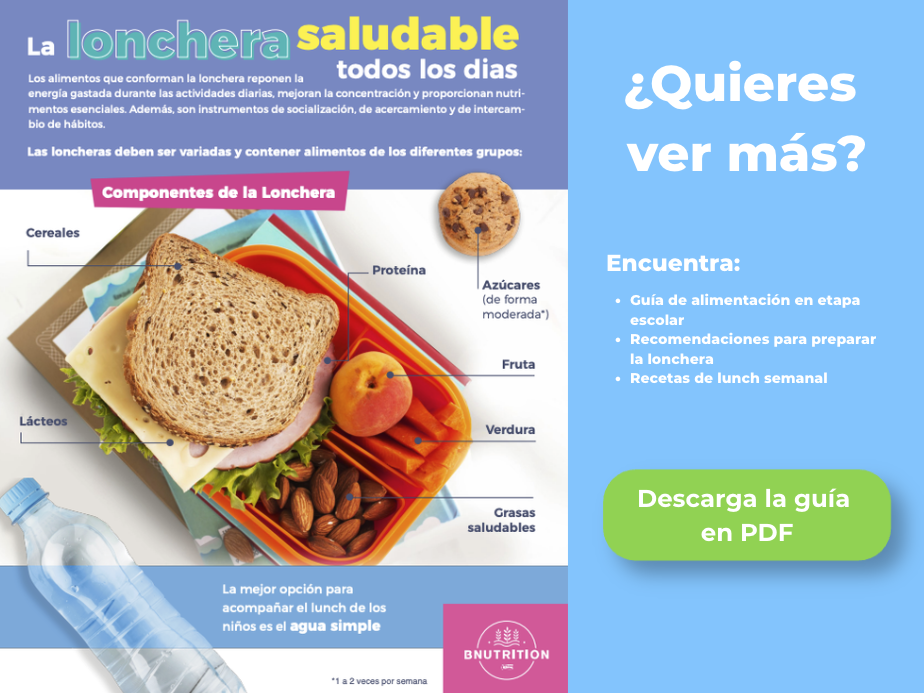 Elementos para una lonchera saludable